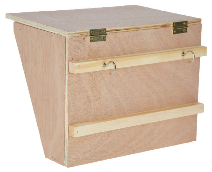 KERBL Heuraufe mit Sitzbrett